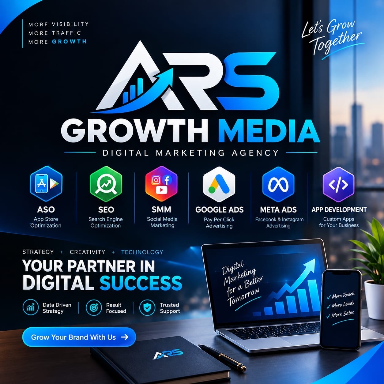 ARS Growth Media digital marketing creative